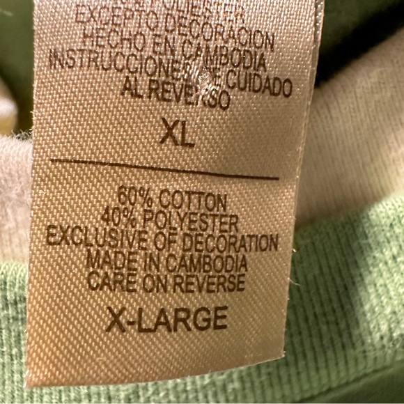 Best Grandma Ever Top Embroidered Cotton Lime Green Size XL - Picture 8 of 10